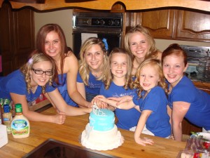 Our cake made to celebrate a year of fun and memories!