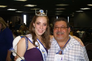 Robyn with Ernie Munoz, father of 2005 Ambassador Sahreena Munoz