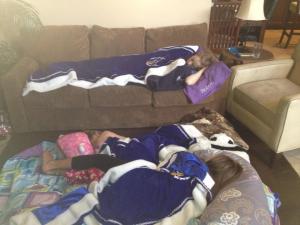 Some of the AZ royalty at a sleepover before the Miss Arizona Pageant