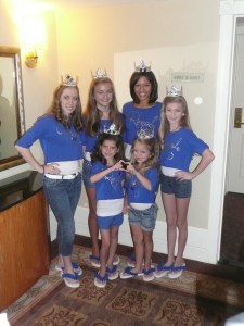 Royalty spending time together before the royalty farewell at Internationals