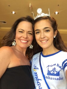 Nicolette with her mom