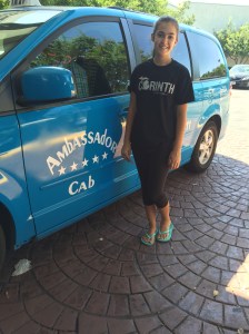 Nicolette found this cab and thought it was a perfect photo opportunity!!!!