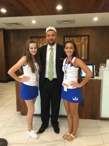 The hotel staff dressed up because the Cinderella girls were there